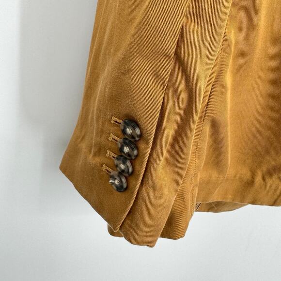 J. Crew Alfie‎ Gramercy twill Blazer Long Four Sleeve Button Size 2 - Picture 11 of 12